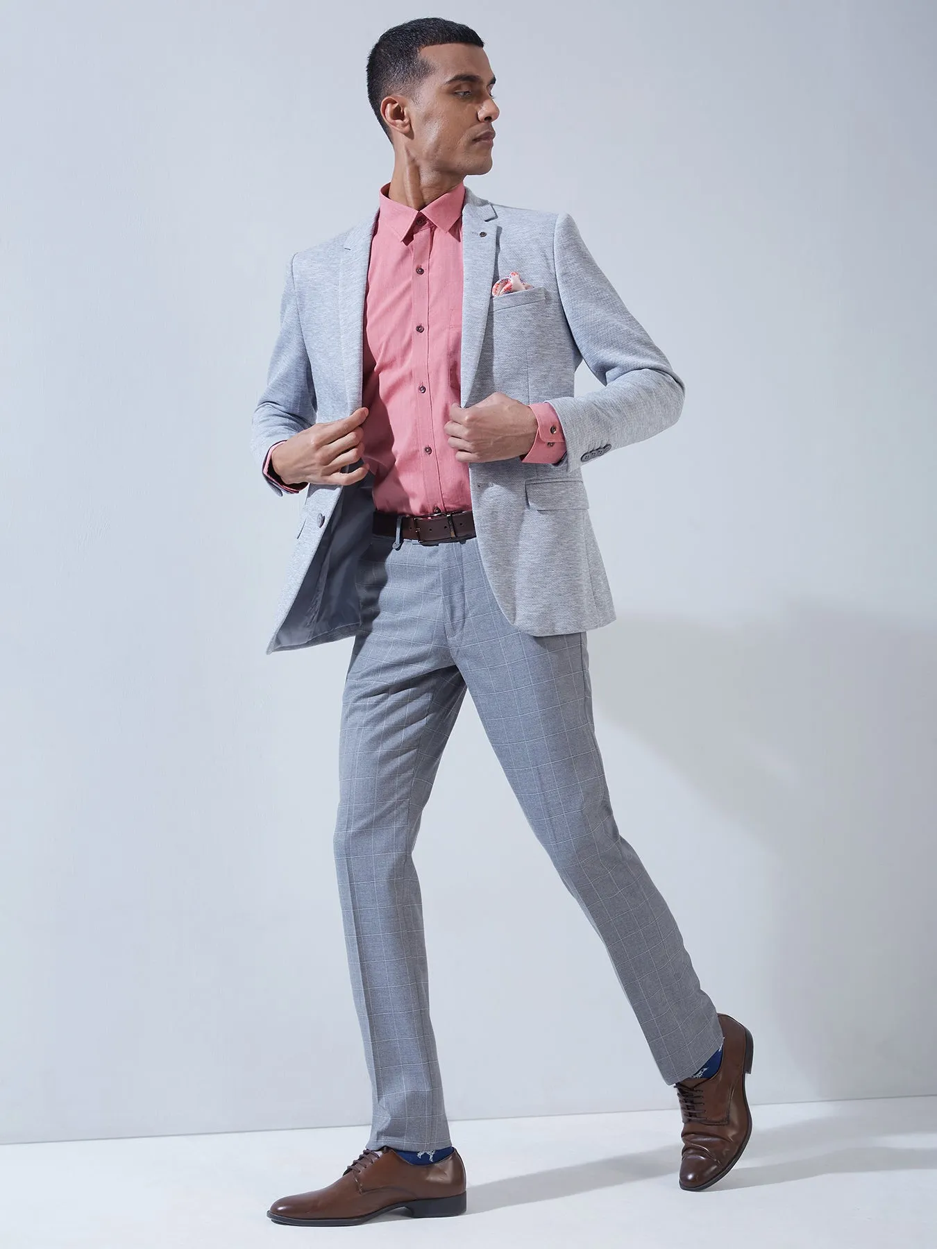 100% Cotton Red SLIM FIT Full Sleeve Formal Mens Plain Shirt