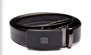 Black Belt with Designed Buckle