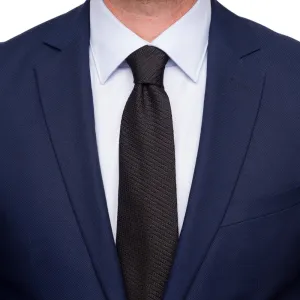 Black Grenadine Silk Tie