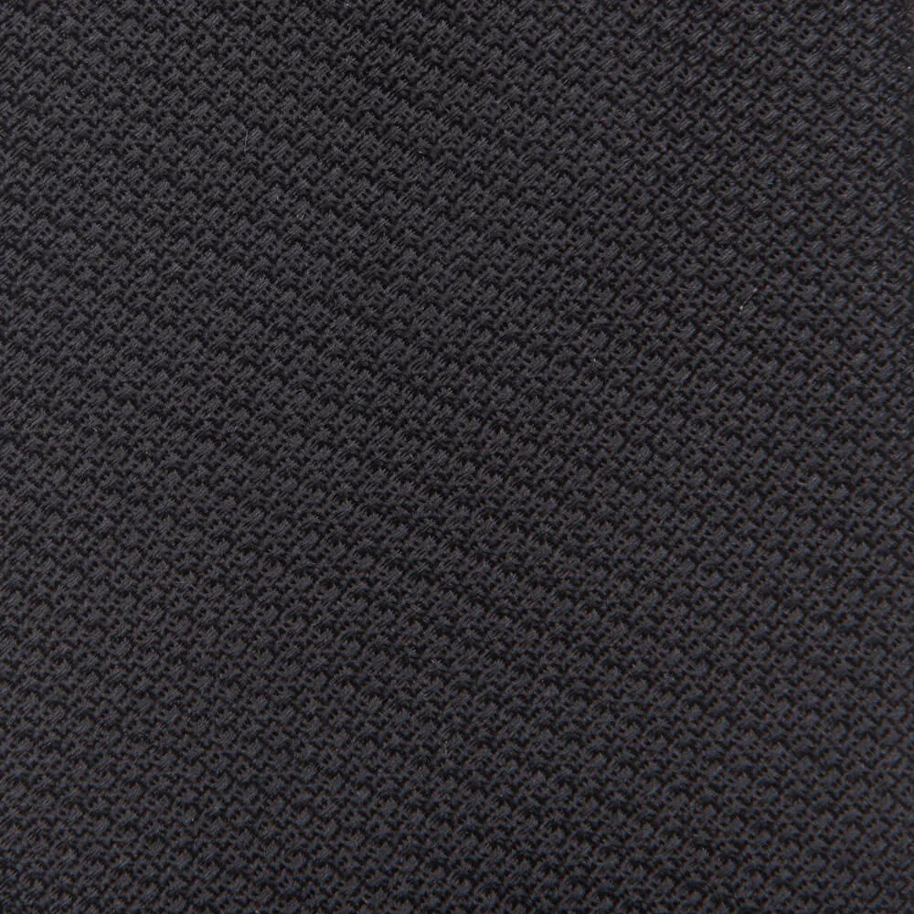Black Grenadine Silk Tie