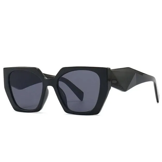 Cat Eye Retro Sunglasses Unisex Black