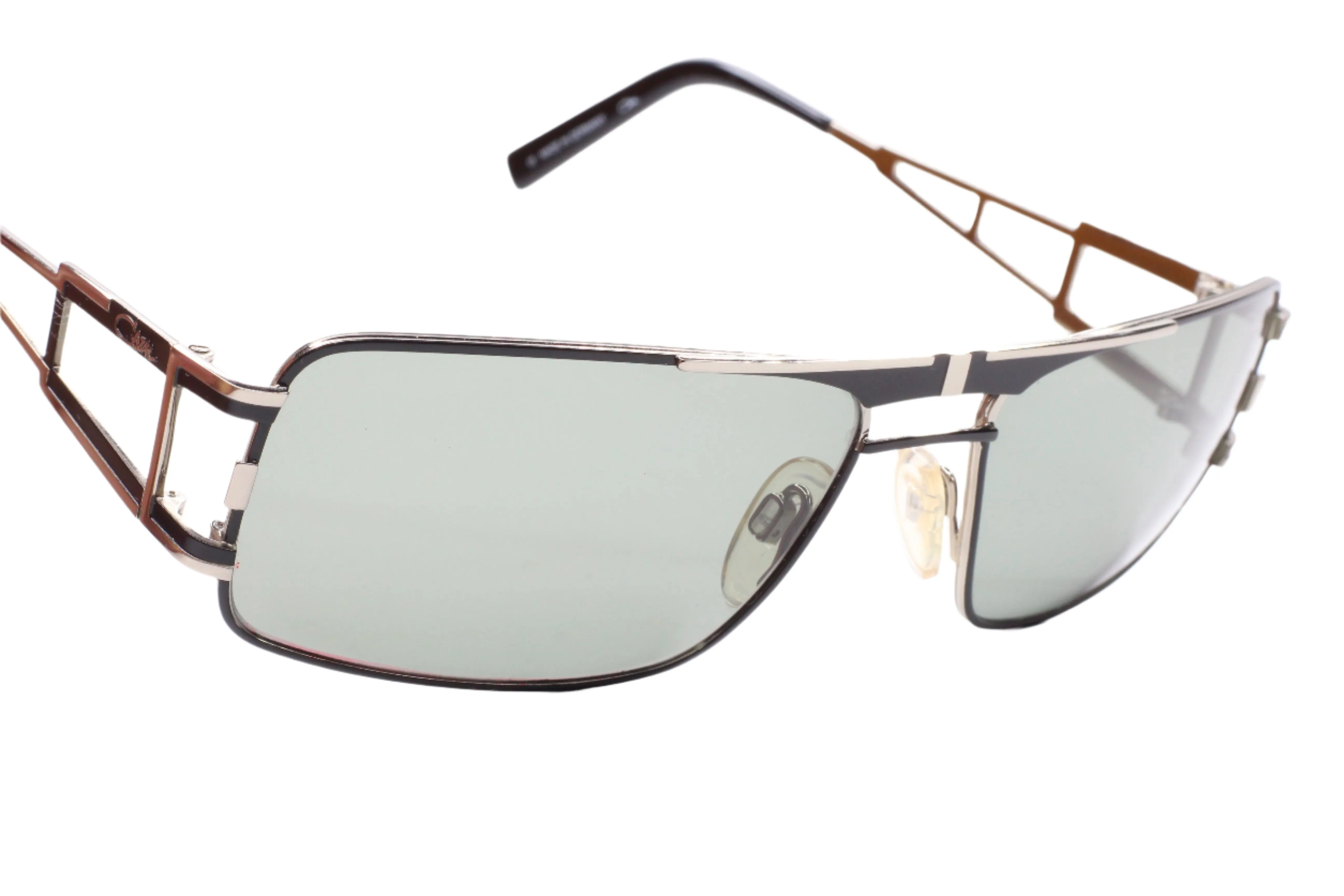 Cazal 9043 003 Black Silver Metal Luxury Germany Sunglasses -Ma