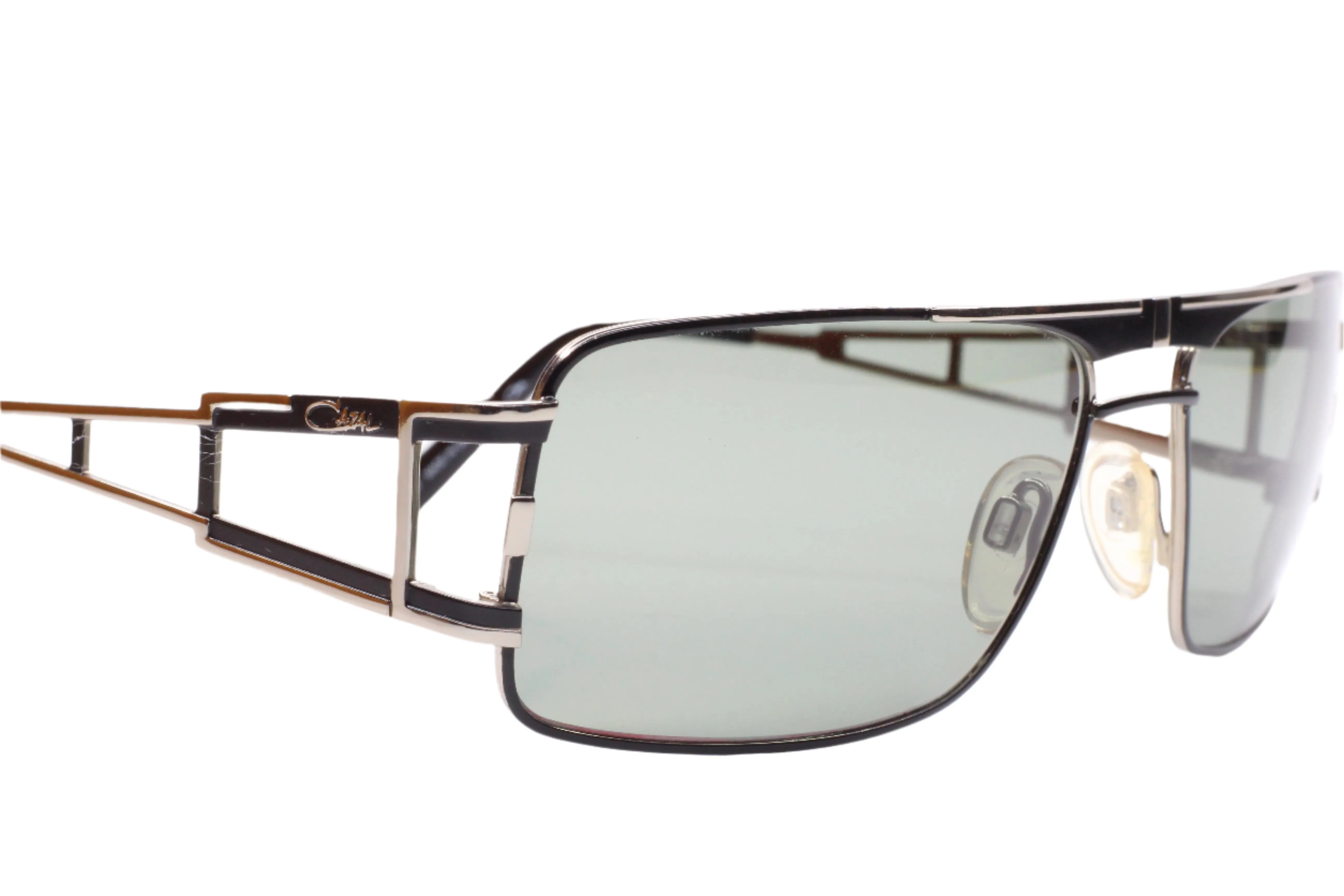 Cazal 9043 003 Black Silver Metal Luxury Germany Sunglasses -Ma