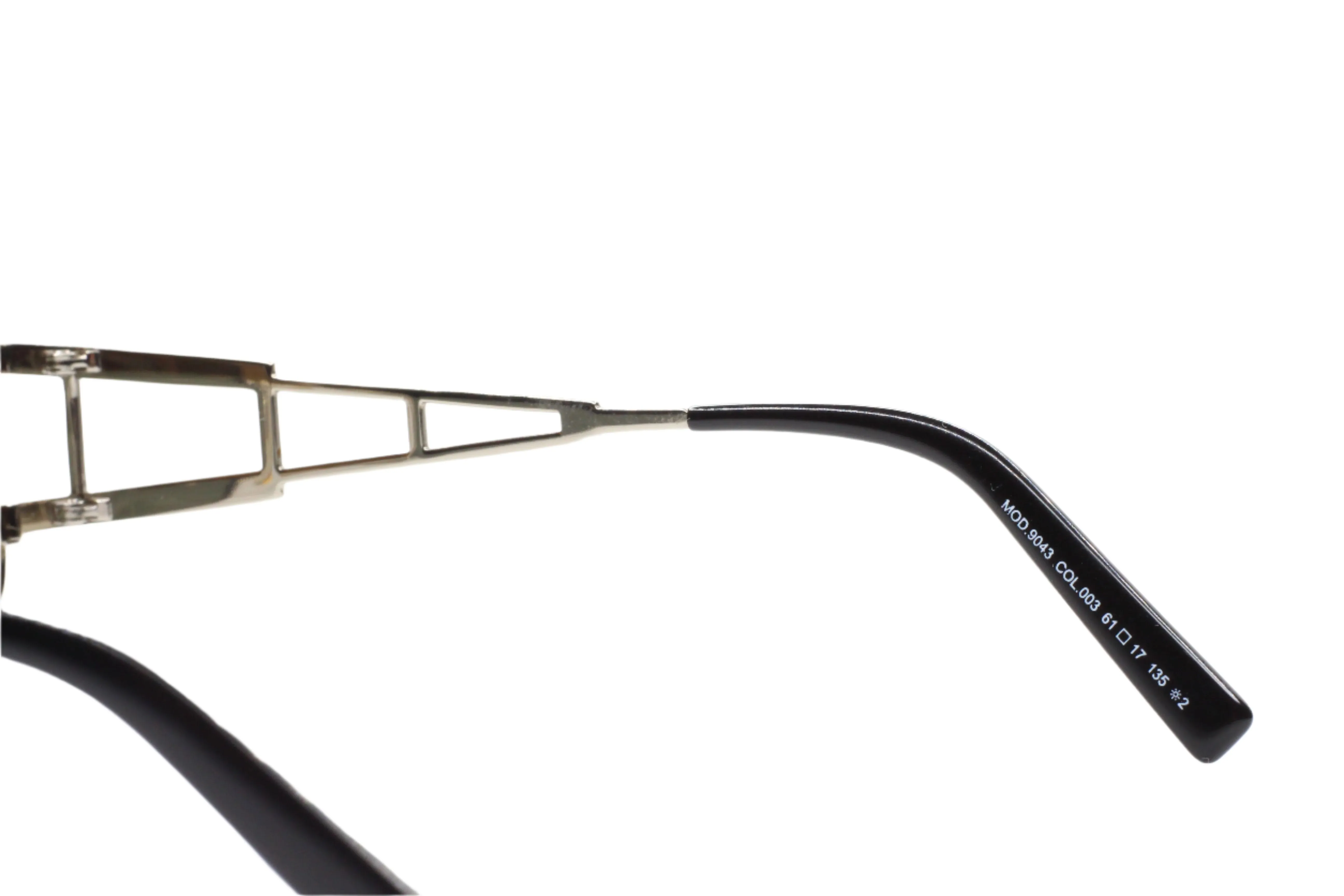 Cazal 9043 003 Black Silver Metal Luxury Germany Sunglasses -Ma