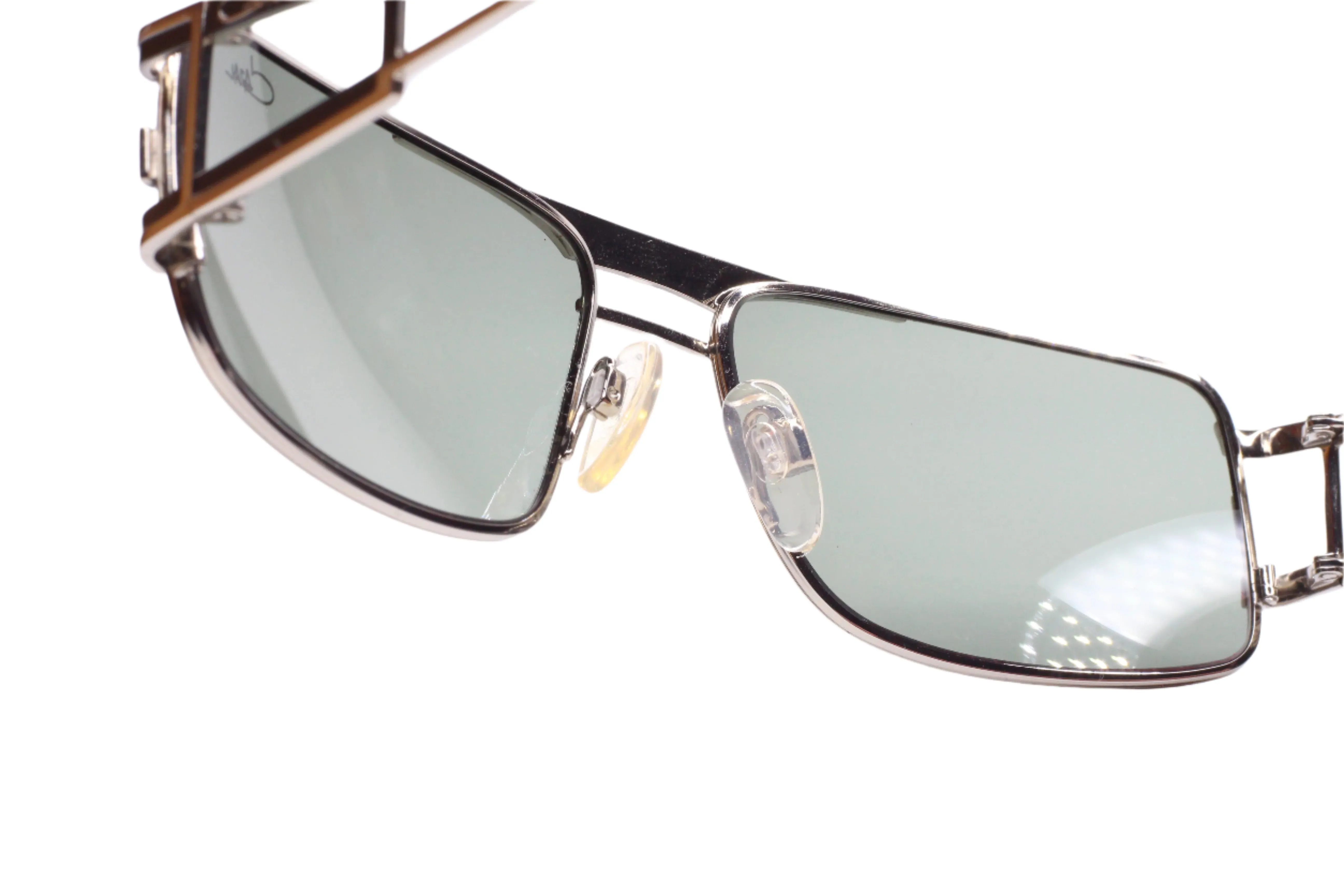 Cazal 9043 003 Black Silver Metal Luxury Germany Sunglasses -Ma