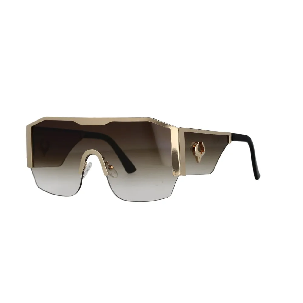 CCspace Women's Full Rim Oversized Square Resin Frame Sunglasses 53016