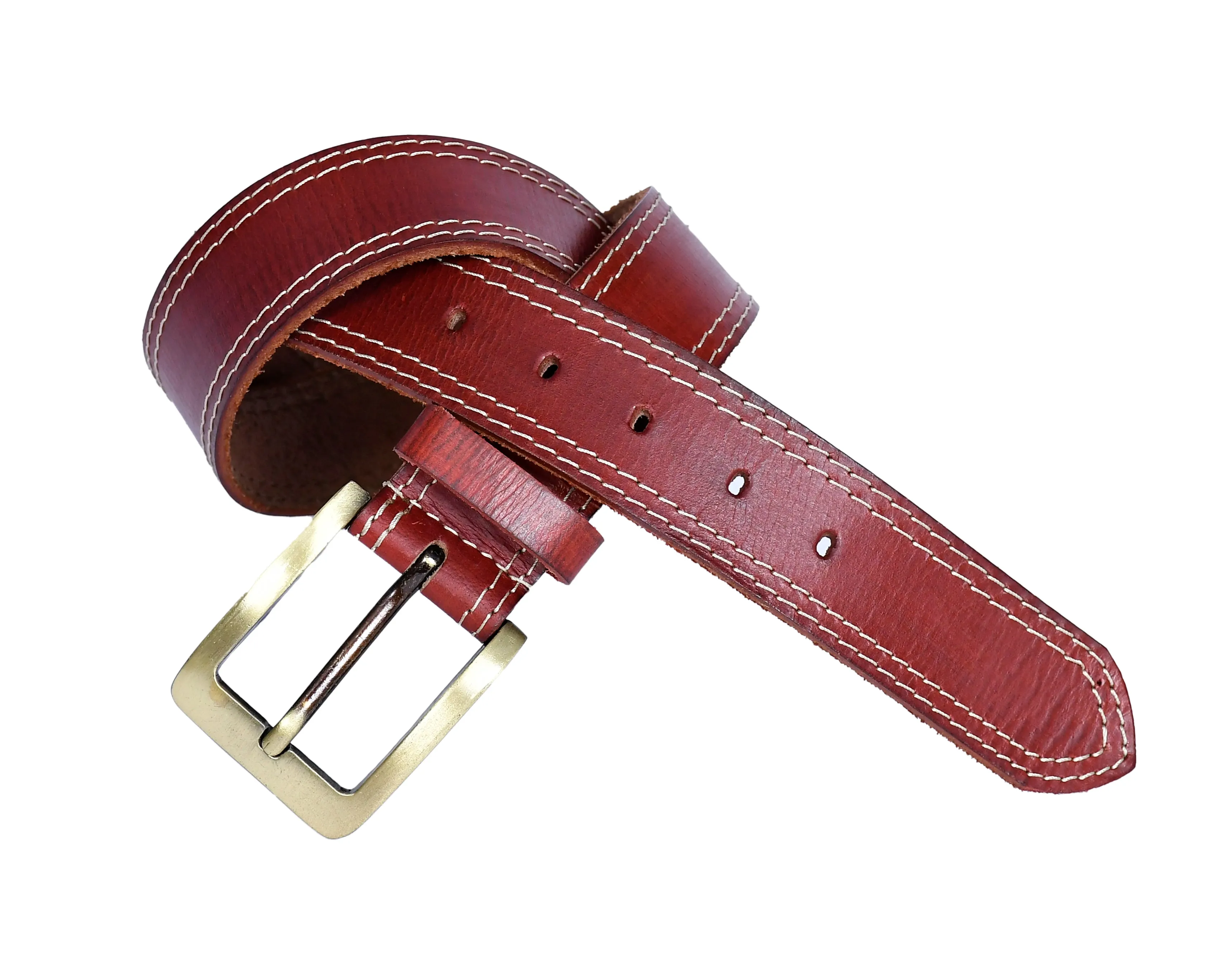 Celtic Premium Red Leather Belt, Art: LB-805