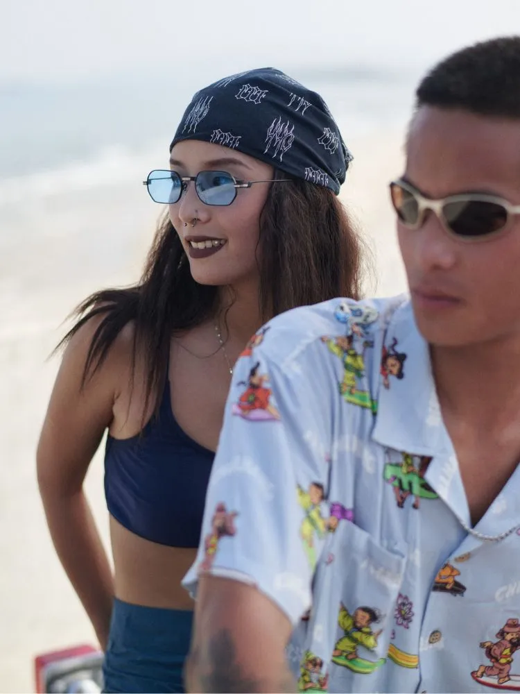 CHILLHANG Lightweight Metal Sunglasses - Blue Lens