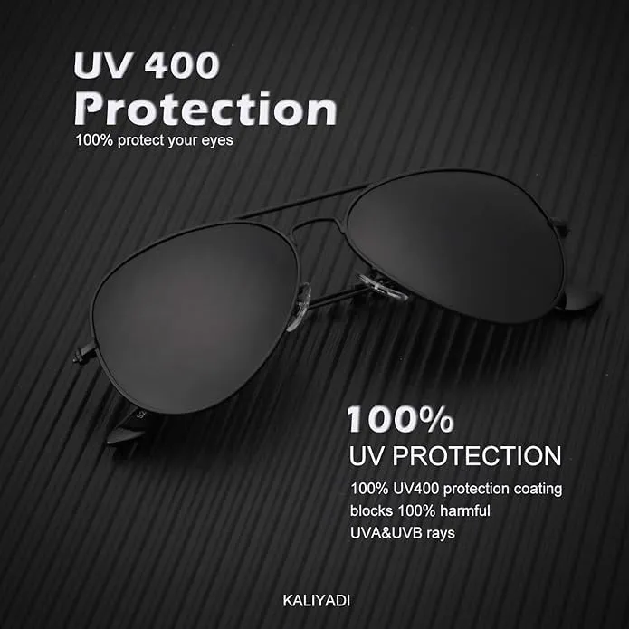 Classic Aviator sunglasses Men's and women's driving sunglasses polarized lenses protect against UV rays