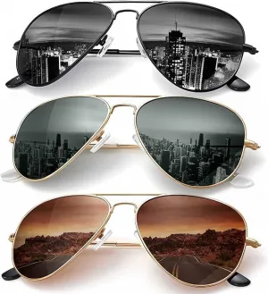 Classic Aviator sunglasses Men's and women's driving sunglasses polarized lenses protect against UV rays