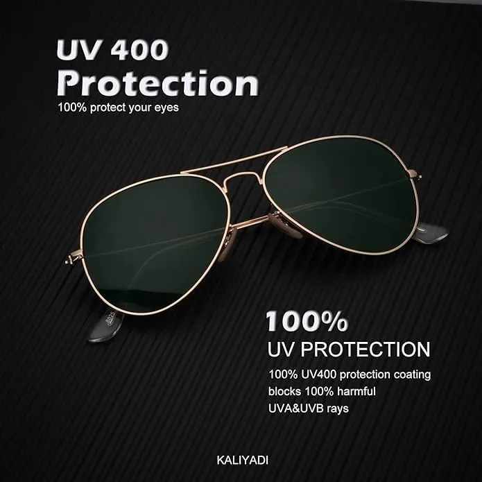Classic Aviator sunglasses Men's and women's driving sunglasses polarized lenses protect against UV rays