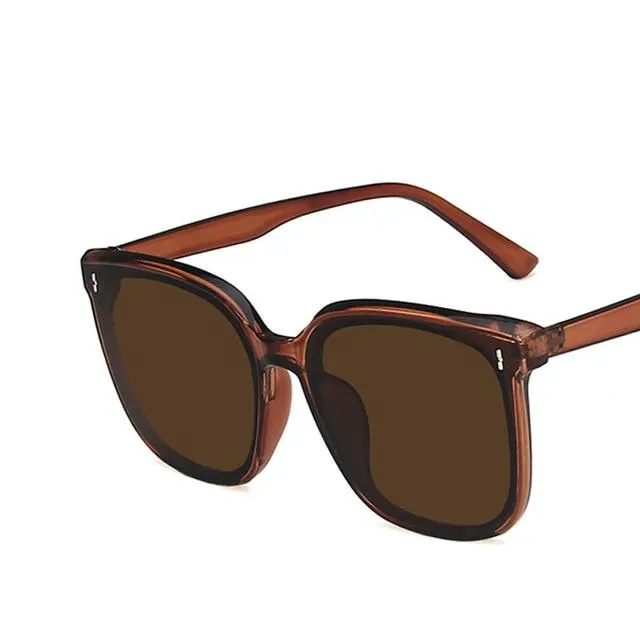 Classic Vintage Square Sunglass Women Oversized Women Retro Sunglass