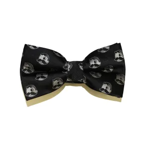Embroidered Natty Boh Logo Pattern (Black) / Pre-Tied Bowtie
