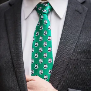 Embroidered Natty Boh Logo Pattern (Green) / Tie