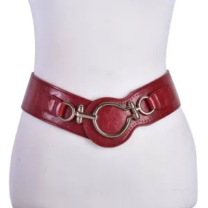 Fashion belt woman leather wide elastic belts for women dress