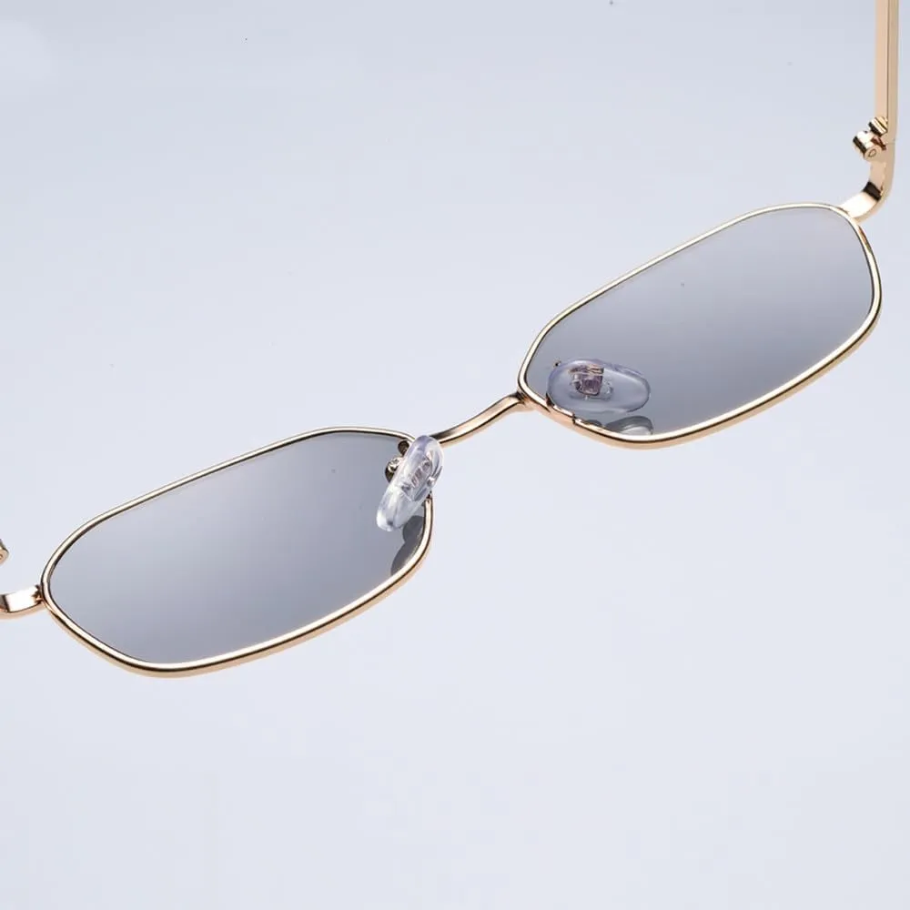 Fashion Retro Sunglasses Women‘s Sun Glasses Lady Small Steampunk Metal Eyeglasses Vintage Gradient UV400