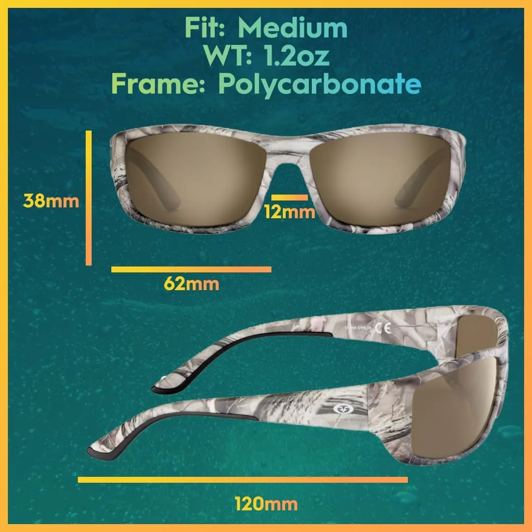 Flying Fisherman Women's Buchanan Rectangular Sunglasses