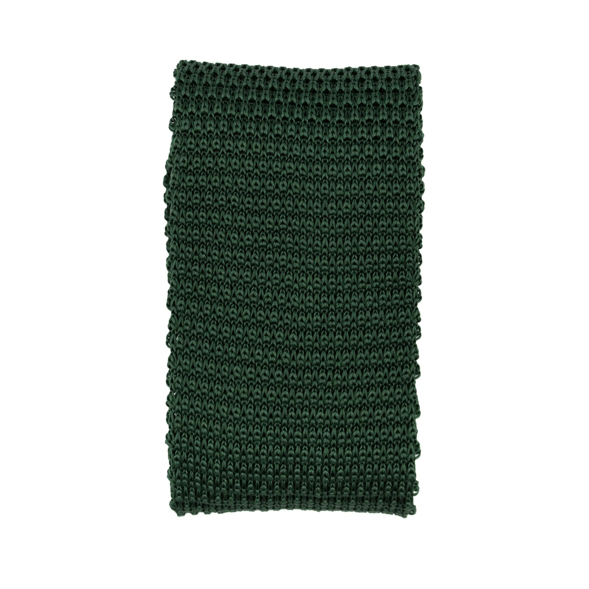 Green Knitted Silk Tie