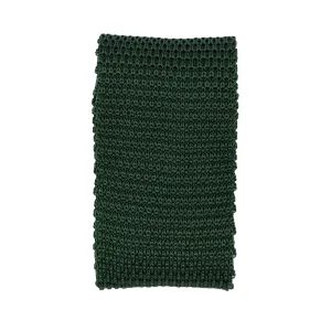 Green Knitted Silk Tie