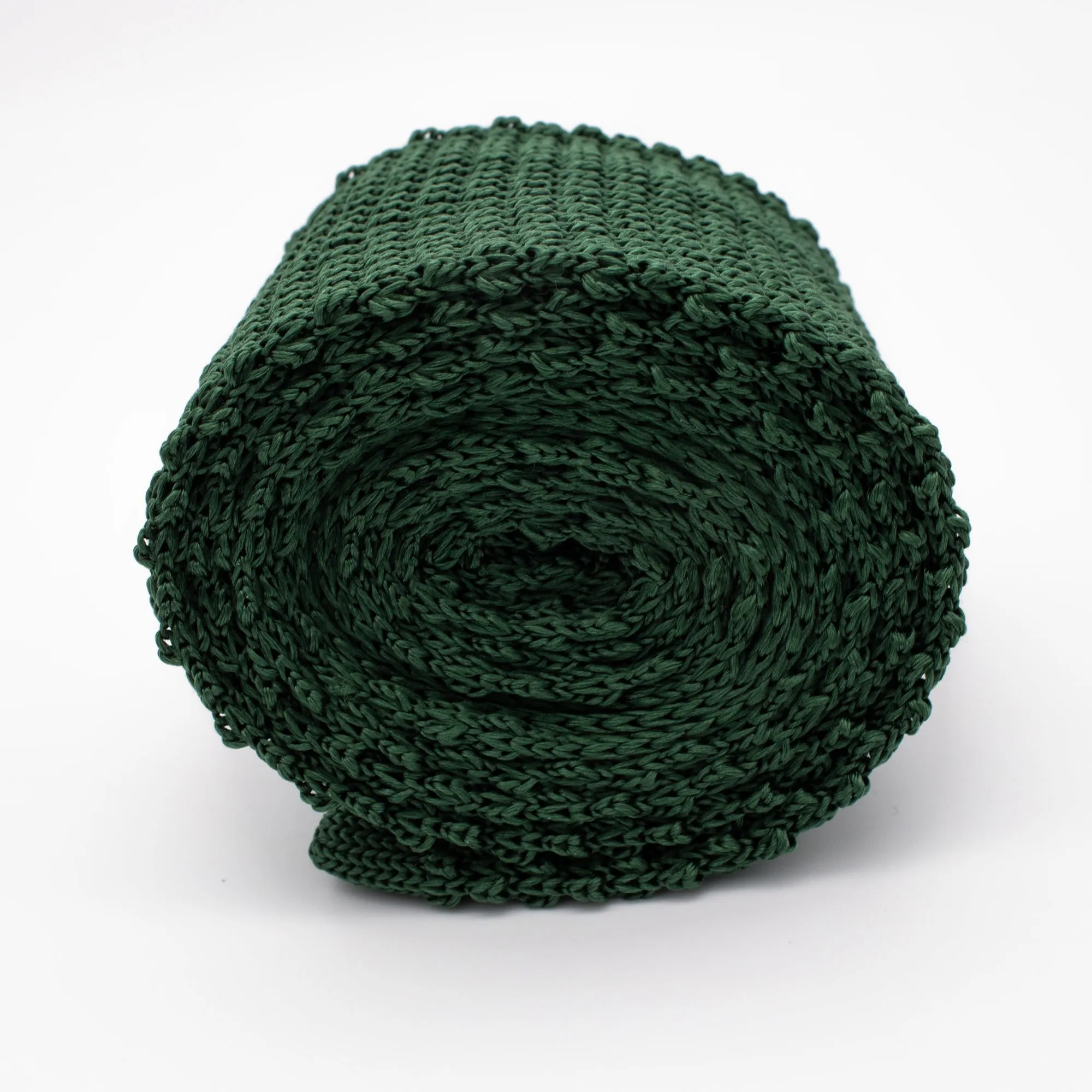 Green Knitted Silk Tie