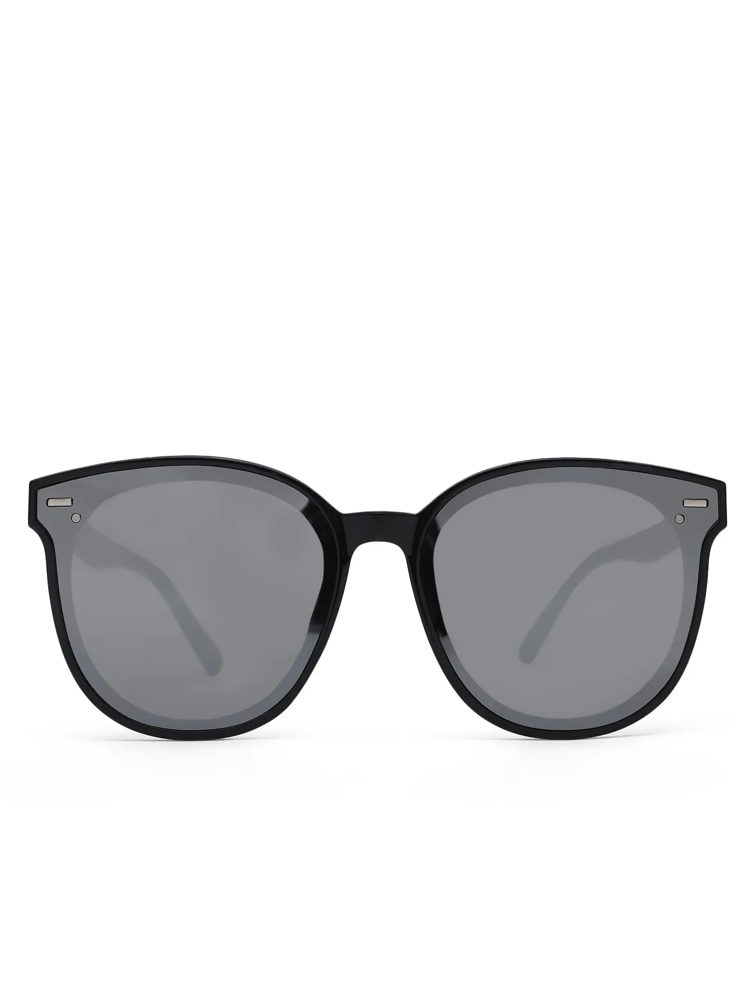 Intellilens | Branded Latest and Stylish Sunglasses | 100% UV Protected | Light Weight, Durable, Premium Looks | Women | Black Lenses | Cateye | Large