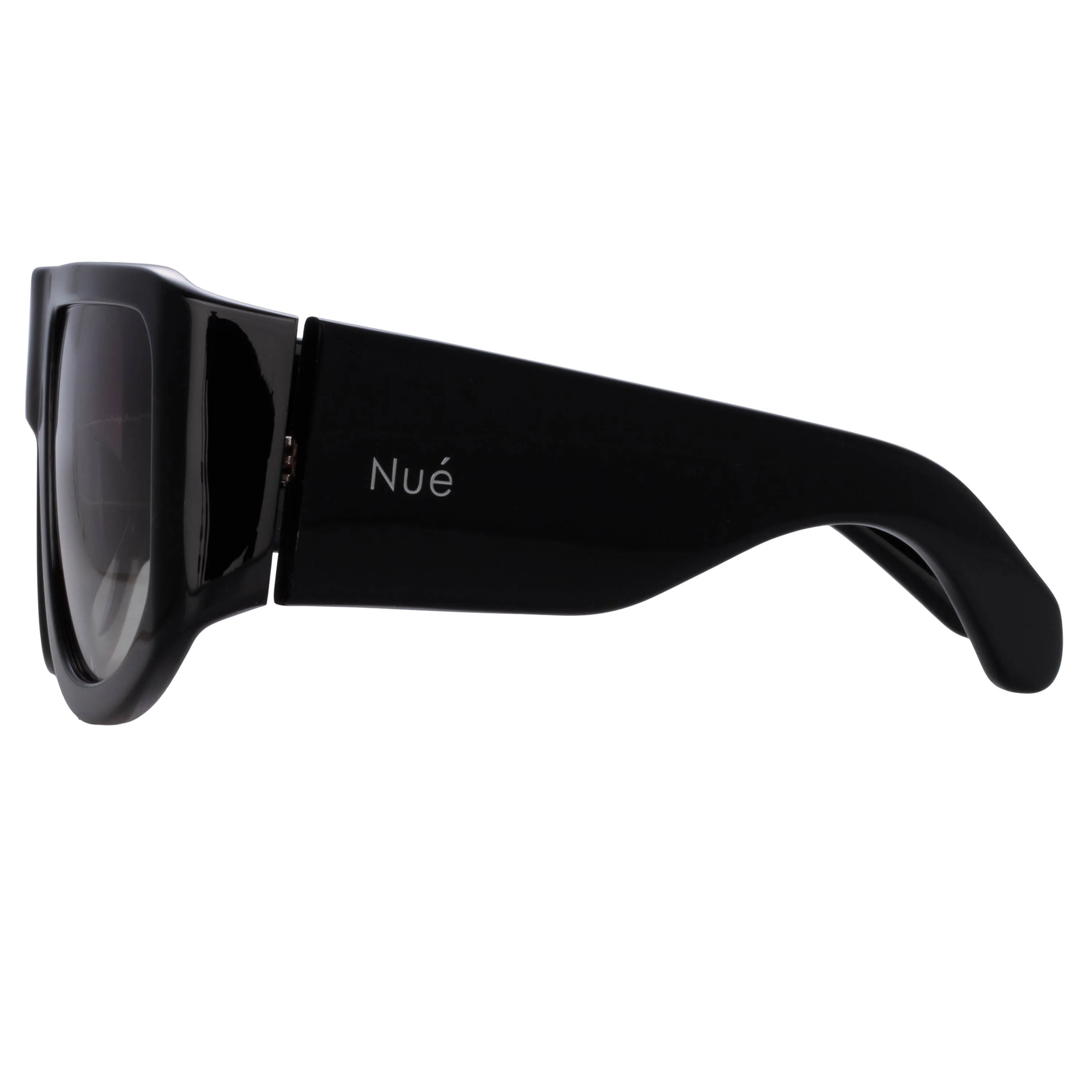 'IT Girl' Oversized Sunglasses in Black  | NUE STUDIO x LINDA FARROW
