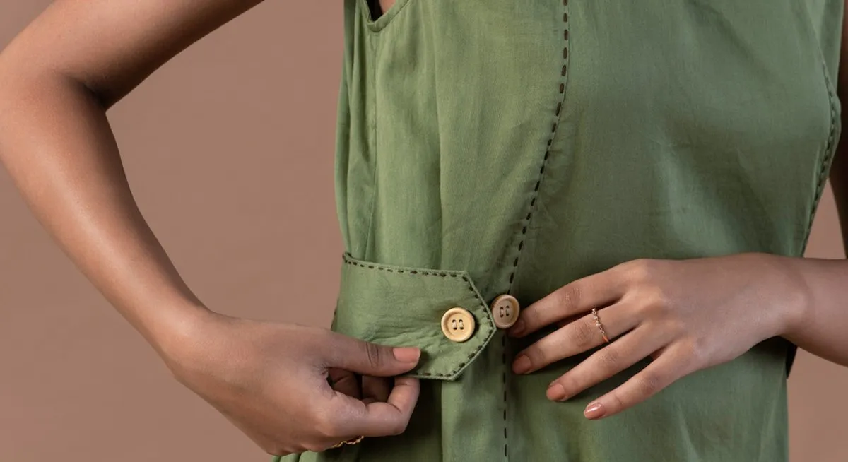 Kai Organic Cotton Buttoned Up Dress