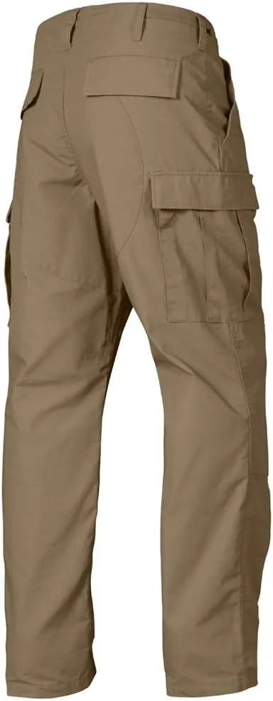 LAPG BDU Pants for Men, 6 Pocket Design BDU Tactical Cargo Pants, Lightweight Cotton Rip-Stop Fabric Pants