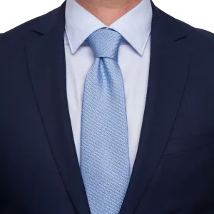Light Blue Grenadine Silk Tie