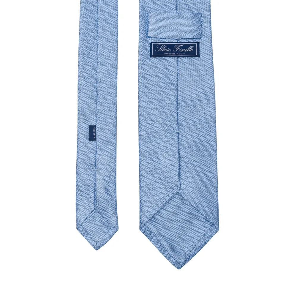 Light Blue Grenadine Silk Tie
