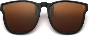 Long Keeper Oversized Polarized Clip On Sunglasses Women Men Classic Driving Fishing Flip Up Sunglasses Over Glasses