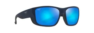 Maui Jim Amber Jack Sunglass- Matte Navy & Black