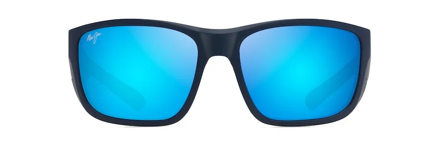 Maui Jim Amber Jack Sunglass- Matte Navy & Black