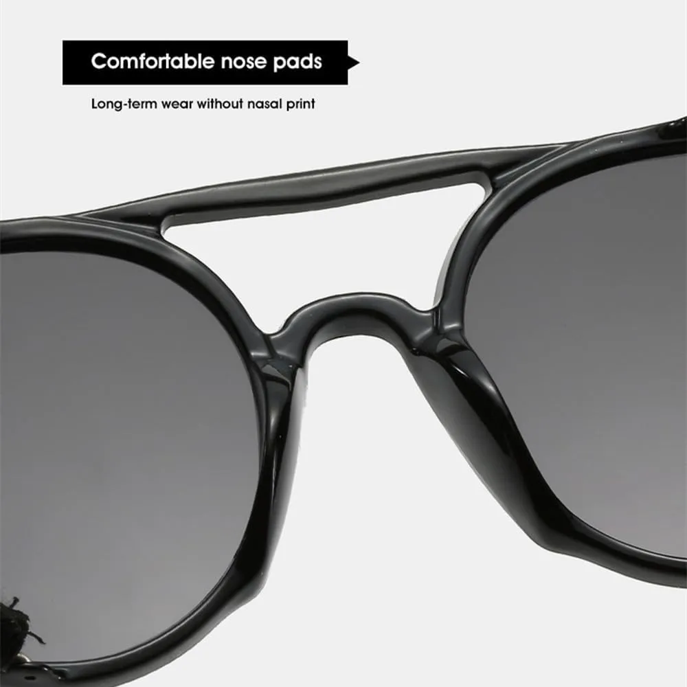 Men Steampunk Sunglasses For Men Punk Round Sunglasses Women Vintage Shades Quality UV400