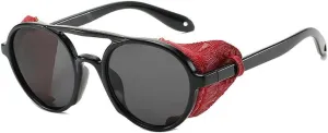 Men Steampunk Sunglasses For Men Punk Round Sunglasses Women Vintage Shades Quality UV400