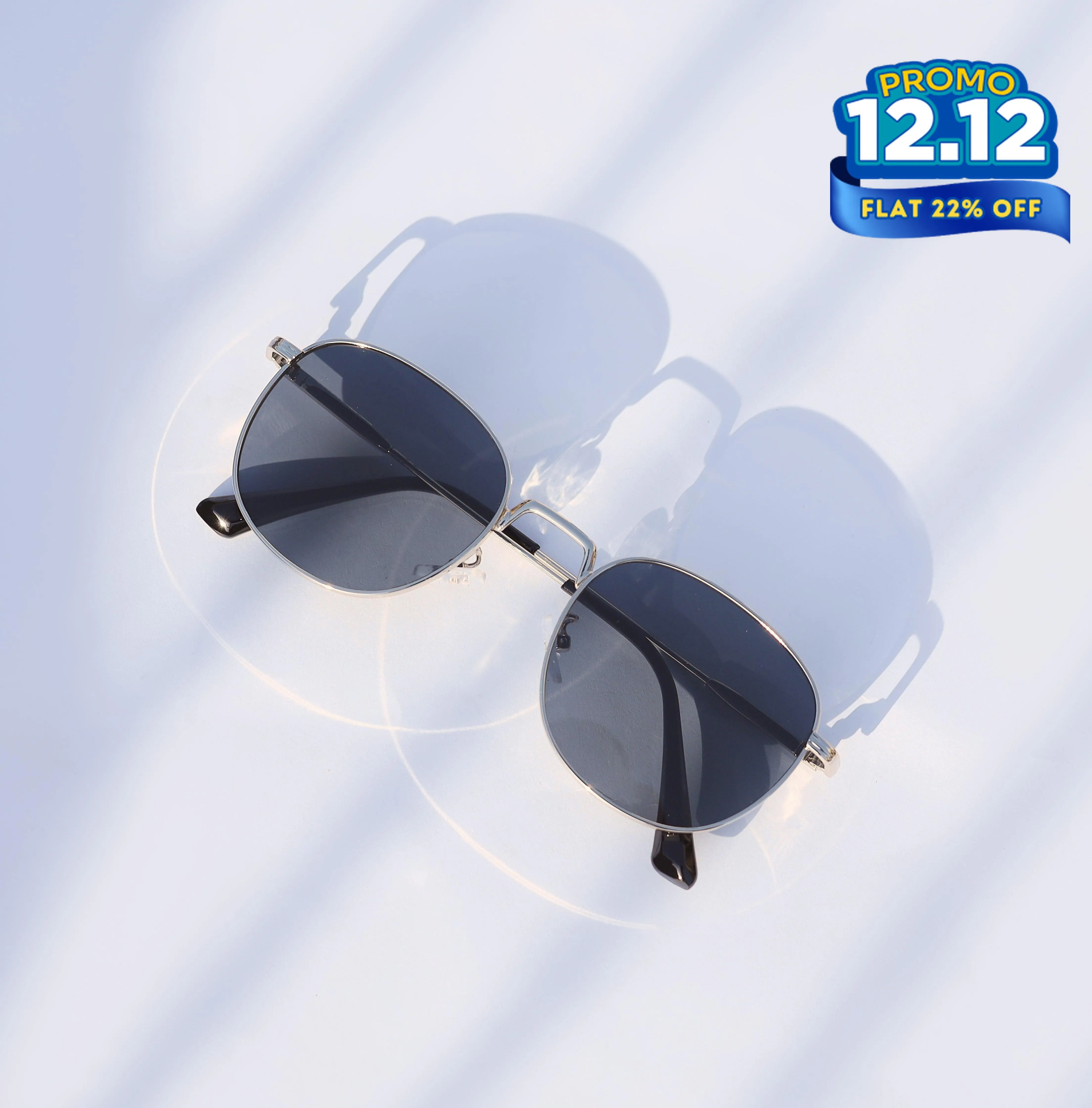 Modern Noir Round Sunglasses