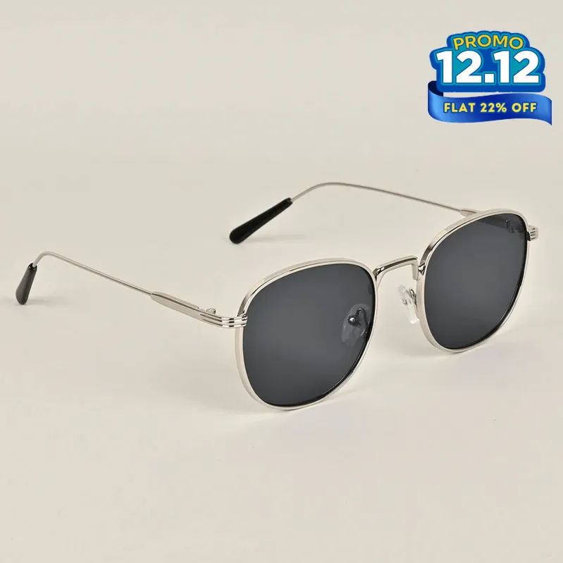 Modern Noir Round Sunglasses