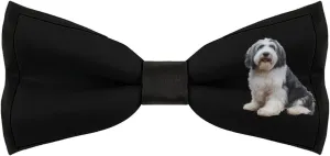 Old English Sheepdog Bow Ties for Men Classic Adjustable Bowtie Clip On Formal Wear for Business Wedding