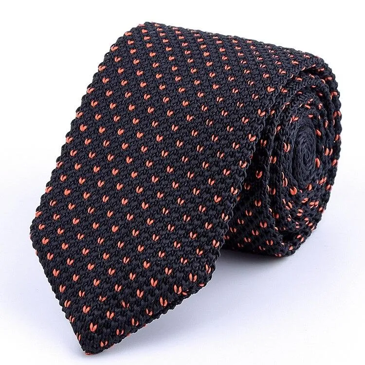 Pin Dot Knitted Tie