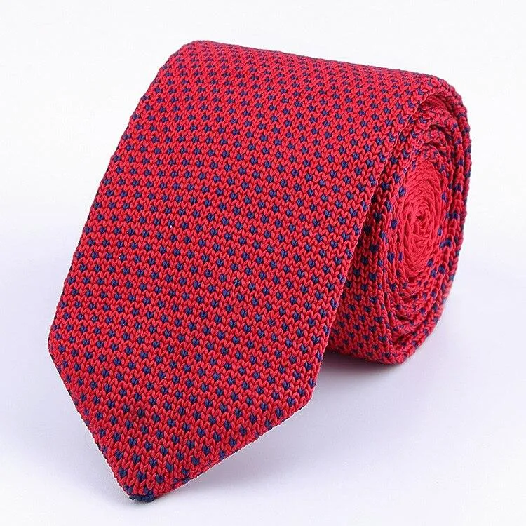 Pin Dot Knitted Tie