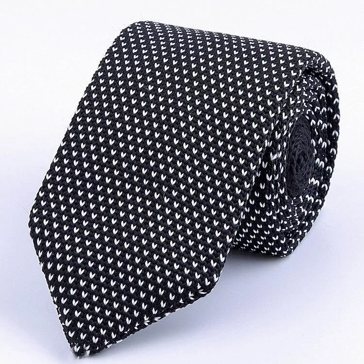 Pin Dot Knitted Tie