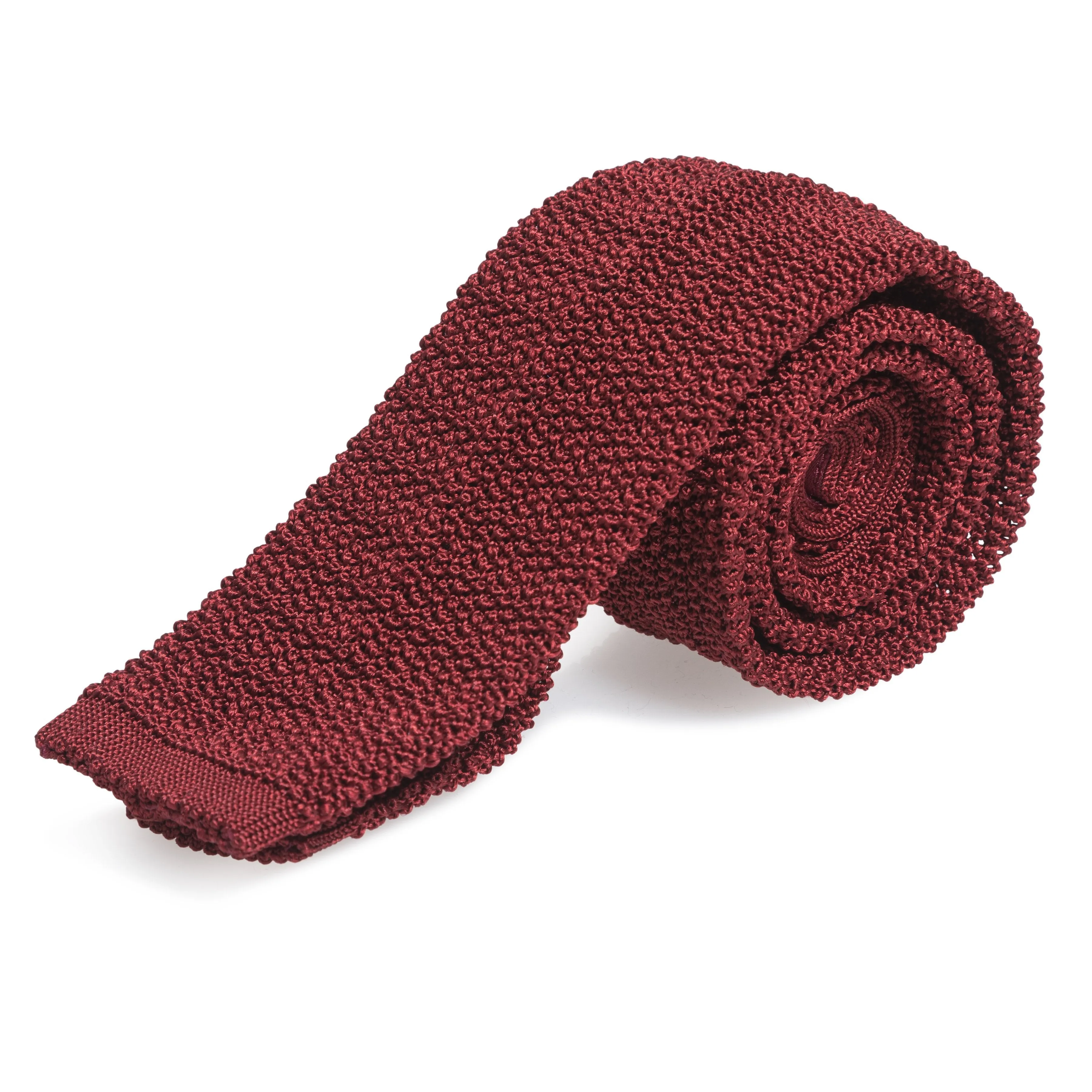 Plain Silk Solid Knit Tie