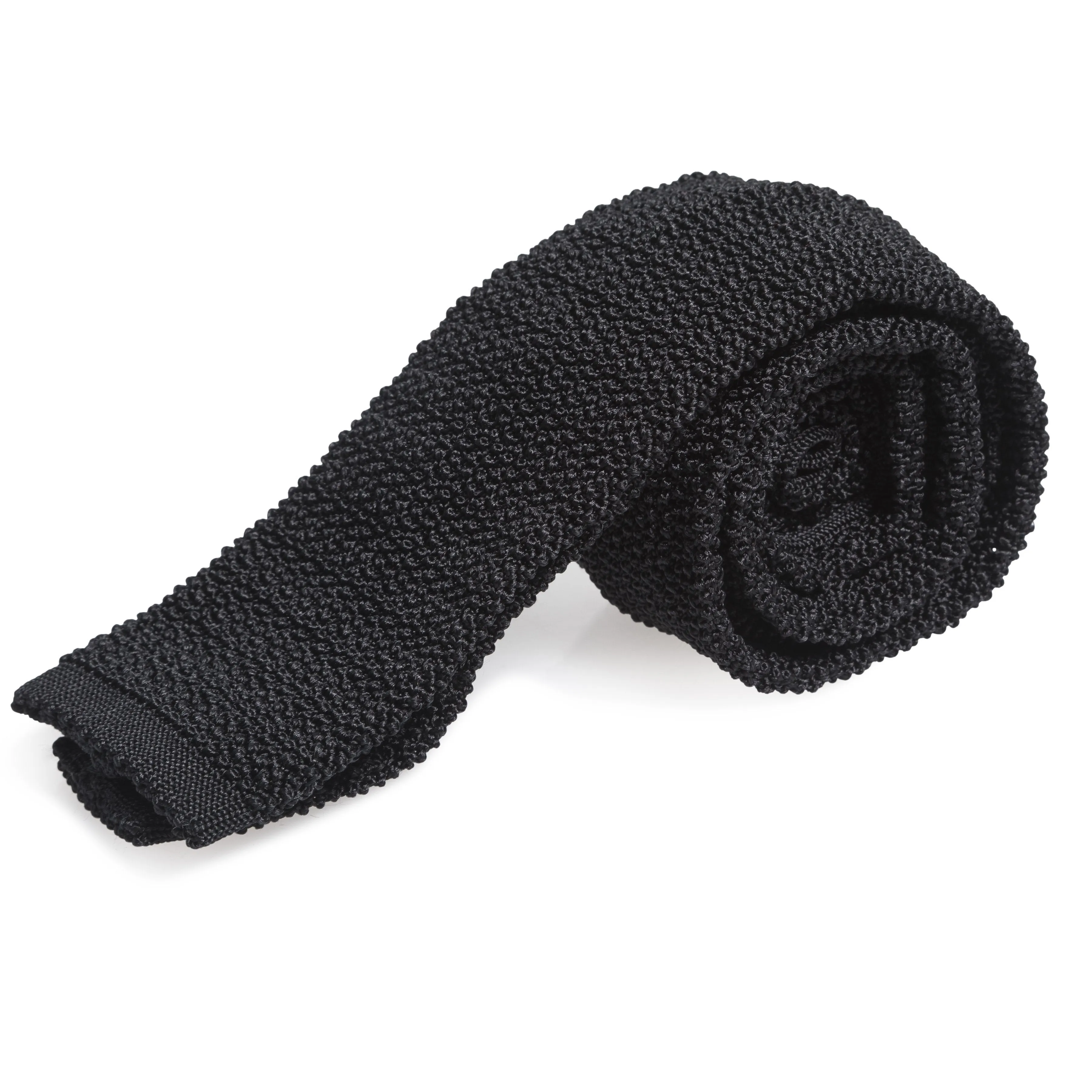 Plain Silk Solid Knit Tie