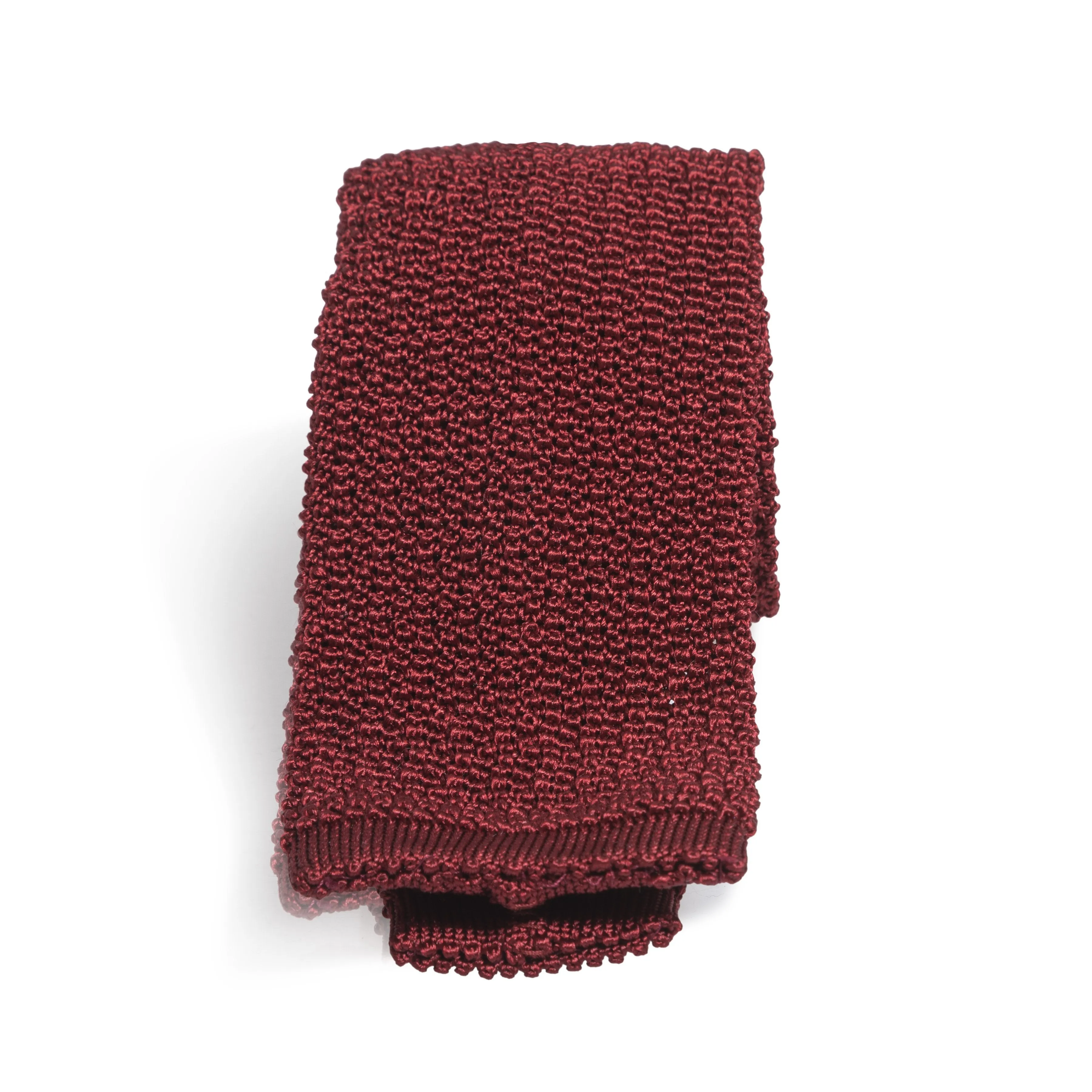 Plain Silk Solid Knit Tie