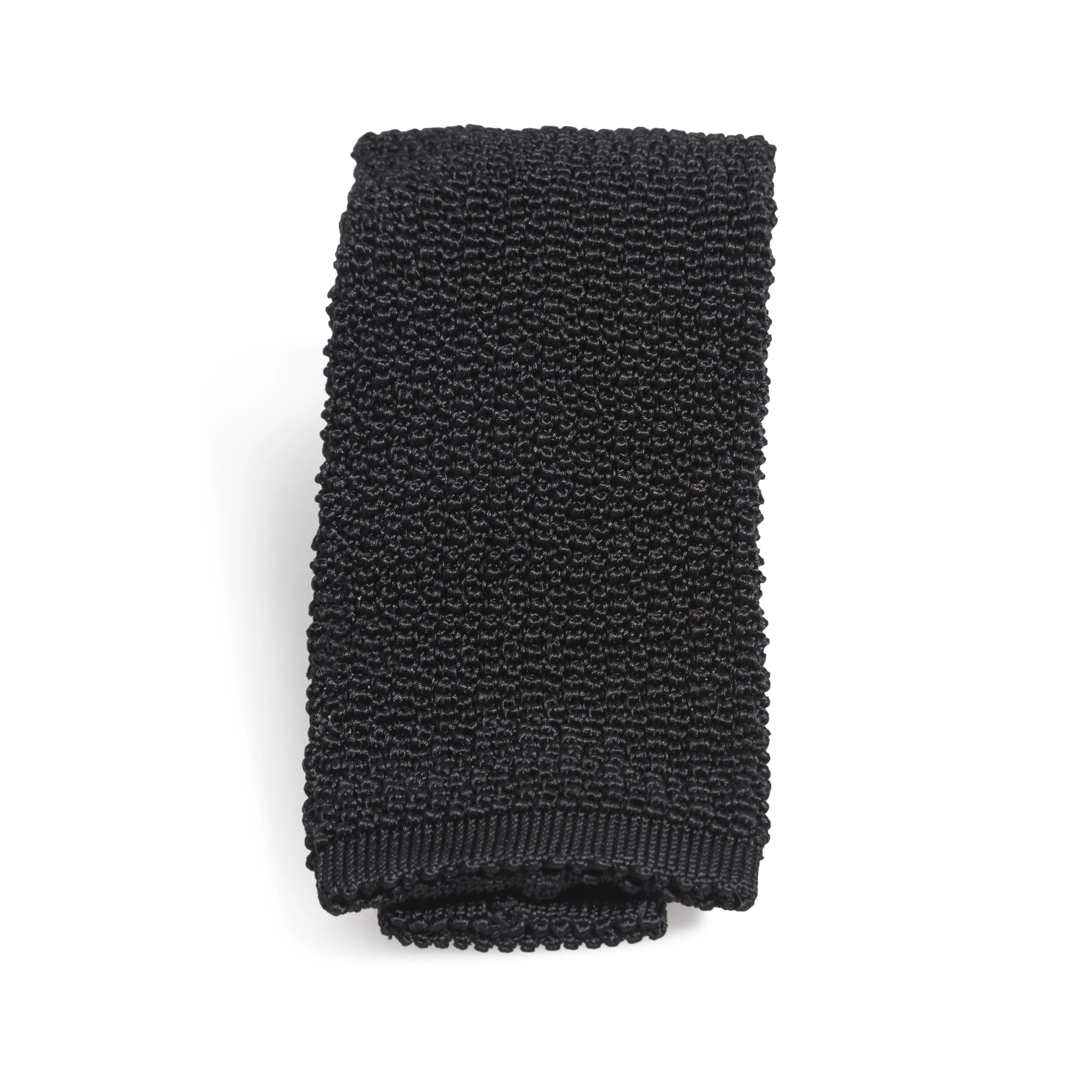 Plain Silk Solid Knit Tie