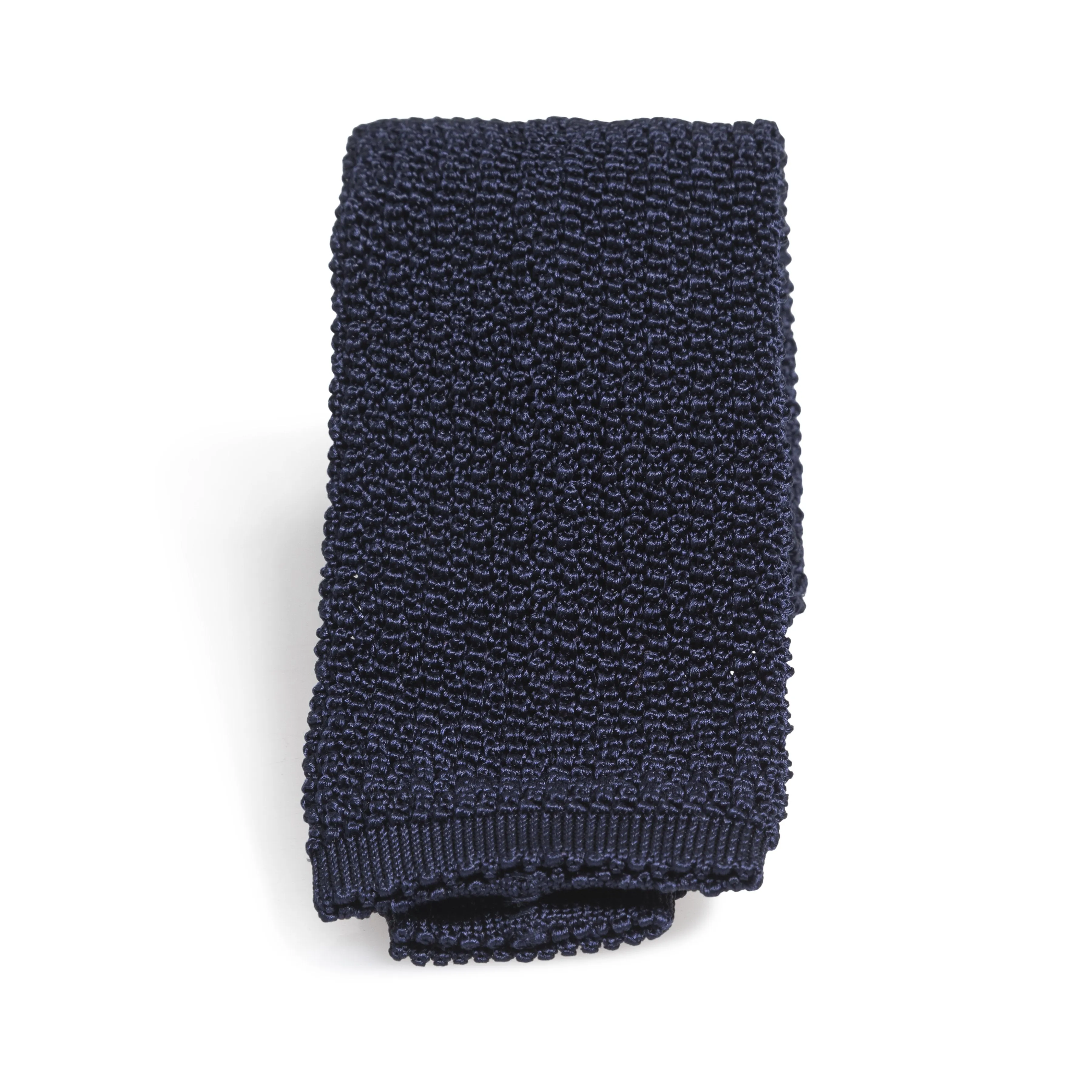 Plain Silk Solid Knit Tie