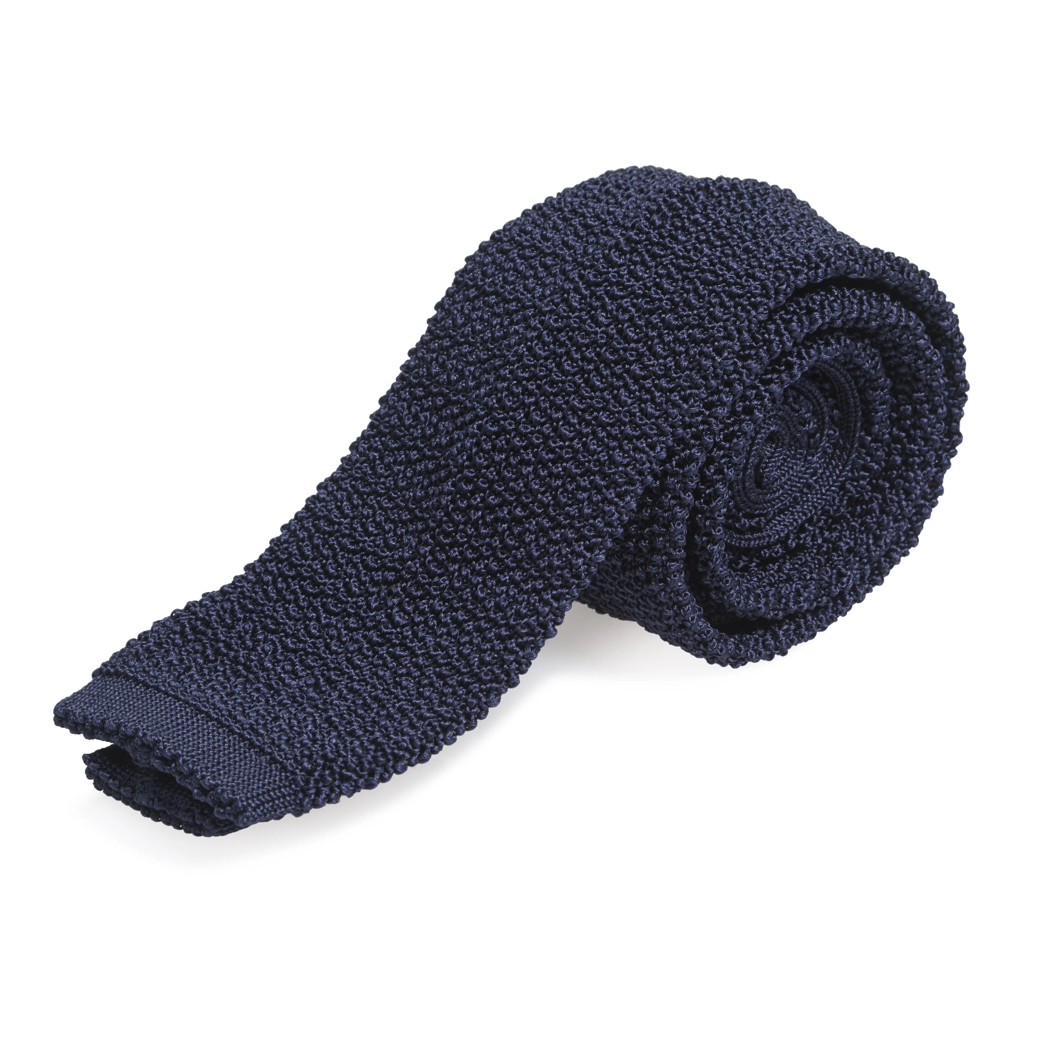 Plain Silk Solid Knit Tie