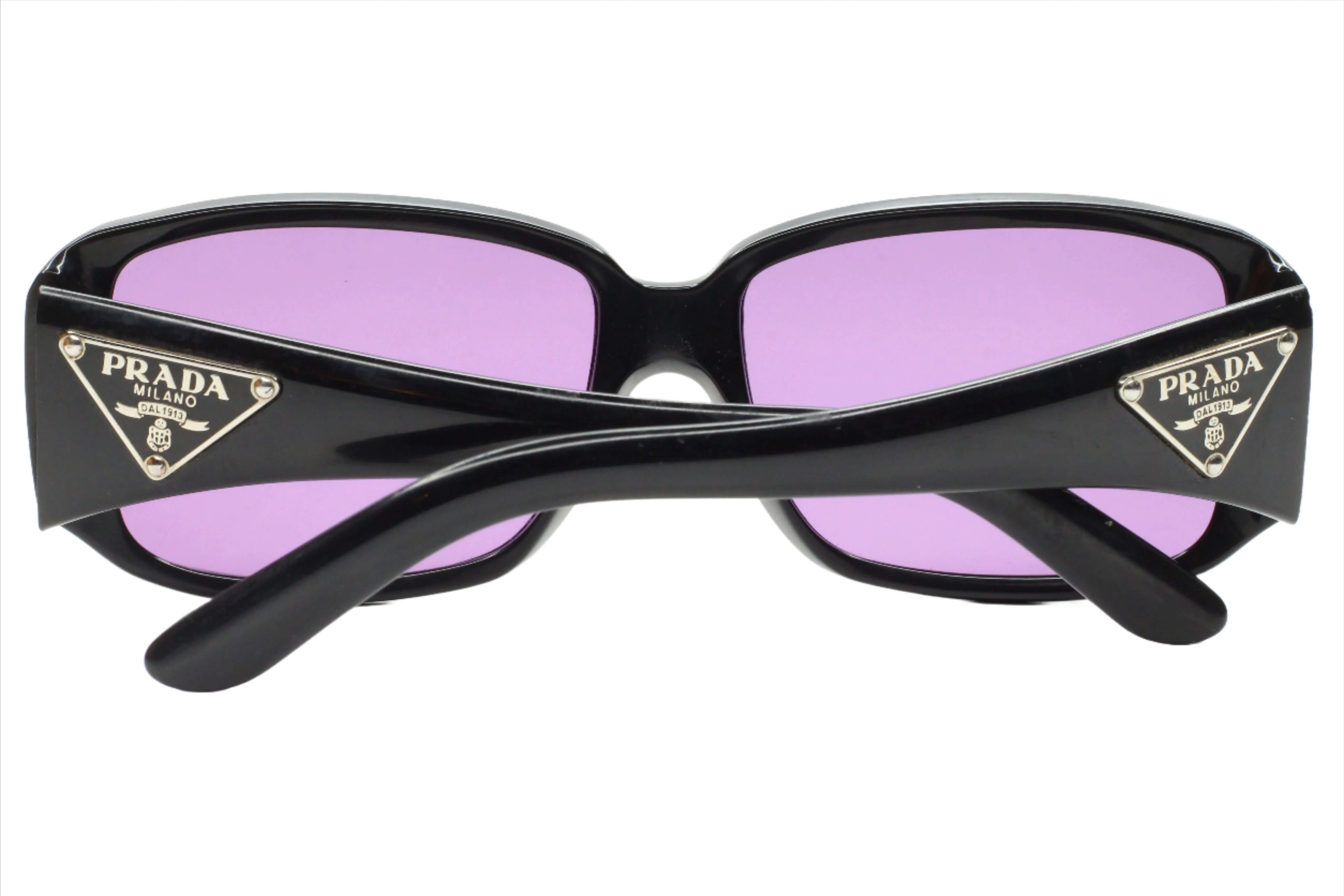 Prada SPR 16L 1AB-1A1 Black Tinted Purple Designer Sunglasses