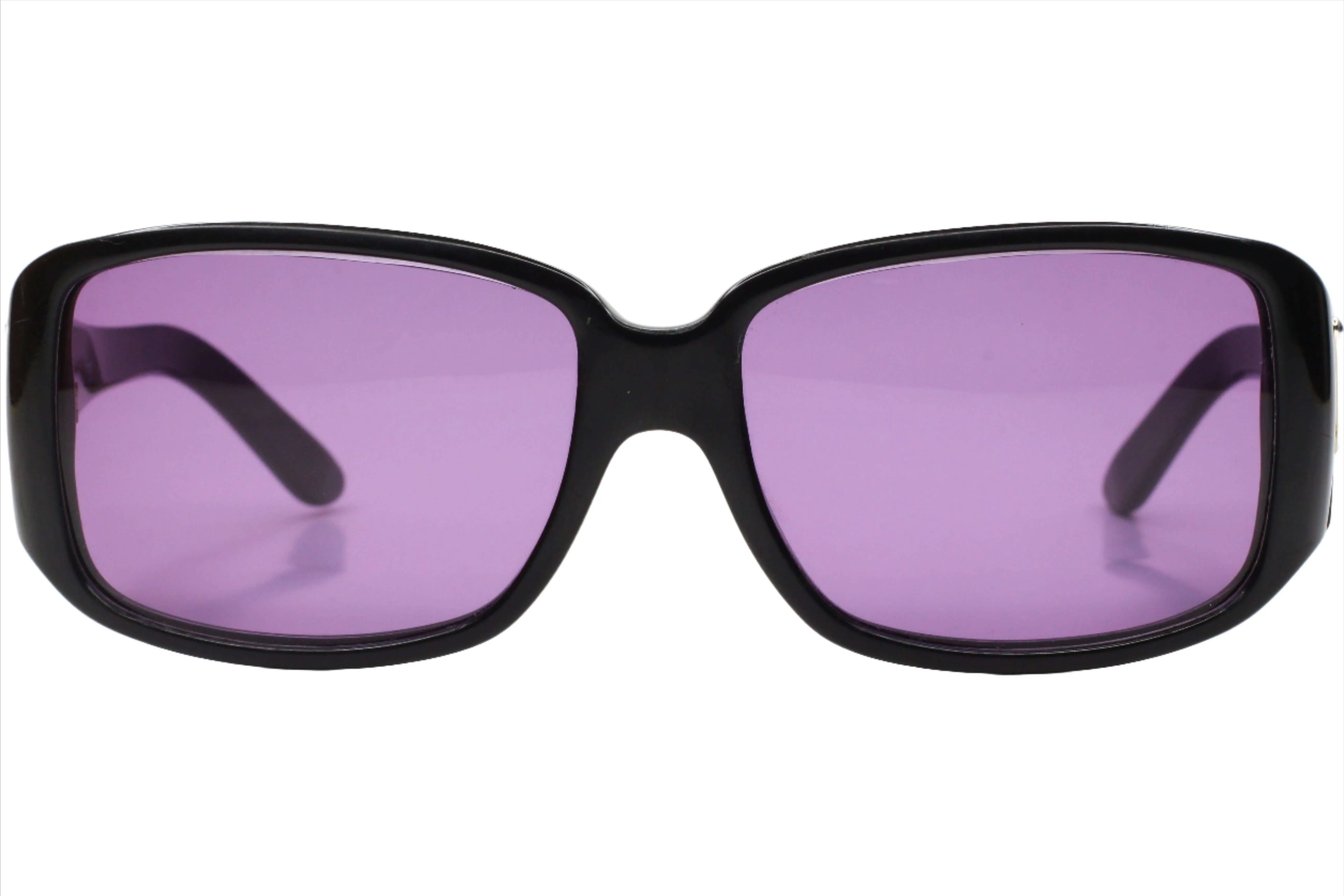 Prada SPR 16L 1AB-1A1 Black Tinted Purple Designer Sunglasses