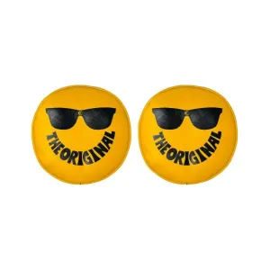 Retro Cover 8" Vinyl Yellow "The Original" Smiley Sunglasses (Pair)